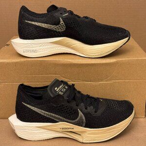 Nike ZoomX Vaporfly NEXT% 3 Women’s Size 7.5 Black Metallic Gold Running Shoes